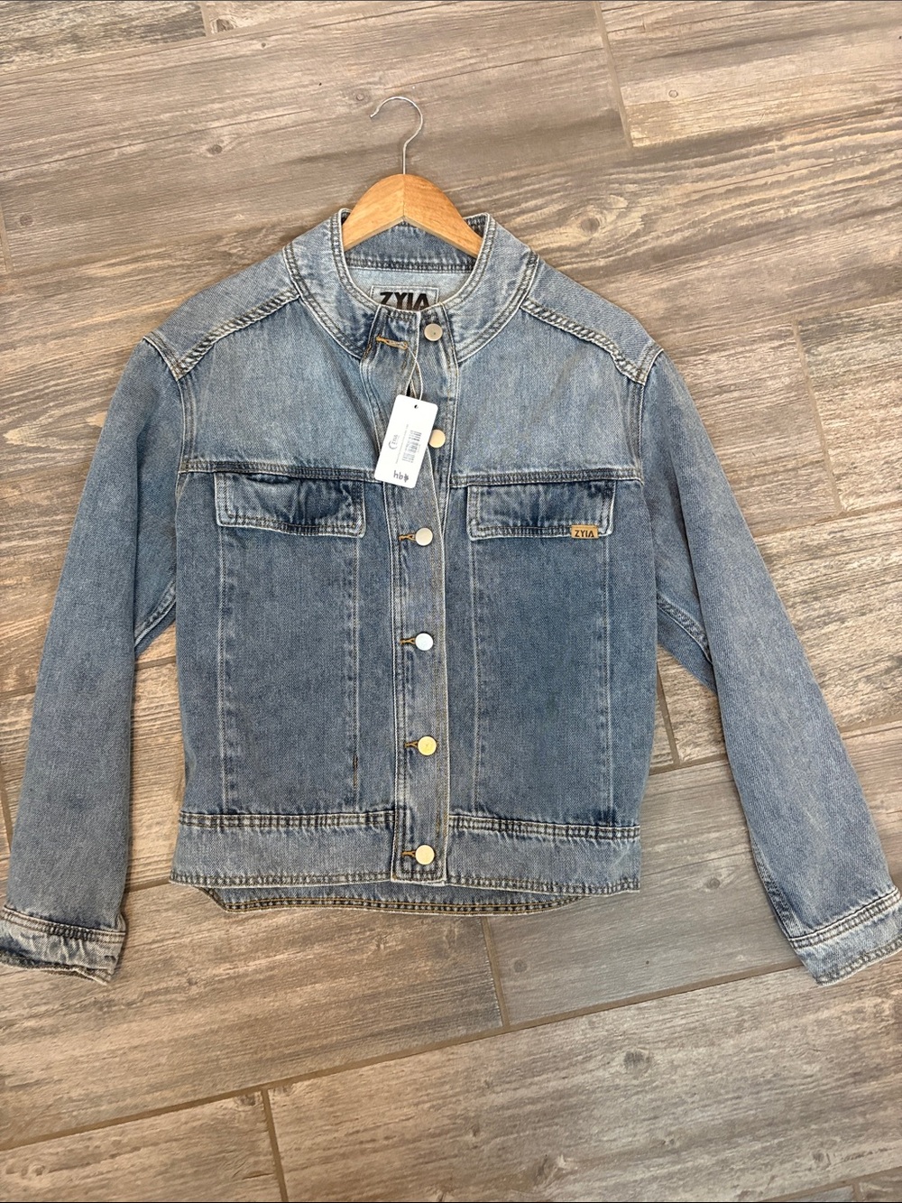 ZYIA Faded Indigo Crossroads Denim Jacket -